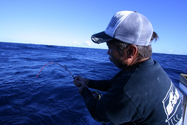 Valley Hill jig rod at work